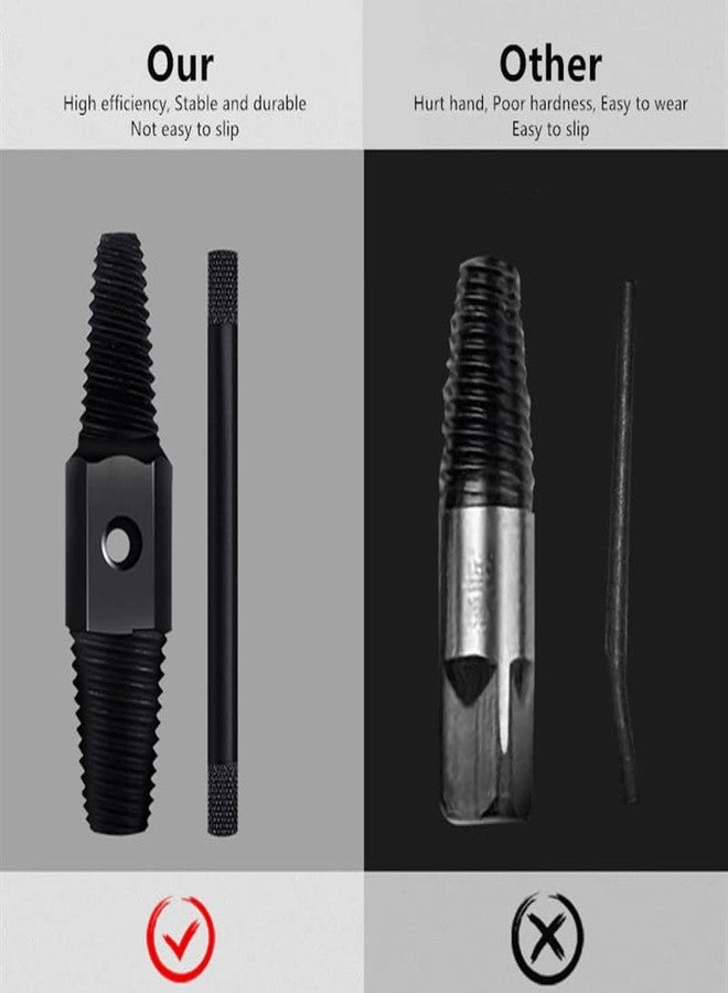 uptodateproducts مجموعة أدوات استخراج براغي صمامات صنابير المياه ذات الرأس المزدوج (1/2 بوصة و3/4 بوصة) من Uptodate Products، لإزالة براغي أنابيب المياه التالفة أو المكسورة، متعددة الاستخدامات. منتجات وأدوات Uptodate من Mr. DIY Crafts - Image 3